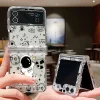 Cartoon Astronaut Clear Case for Samsung 3