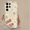 Simple Flower Rose Clear Wave Case for Samsung 4