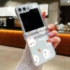 Transparent Hard Folding Luxury Pattern Case for Samsung 6