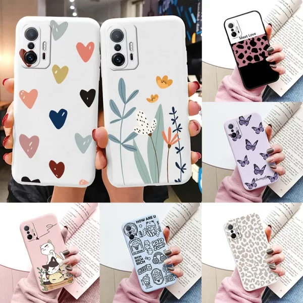 Flower Heart Cartoon Owl Case For Xiaomi 1