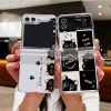 Transparent Hard Folding Luxury Pattern Case for Samsung 3