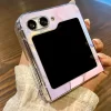 Marble Pattern Transparent Hard Folding Cover 4