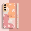 Cartoon Flowers Square Silicone Cover for Samsung 2