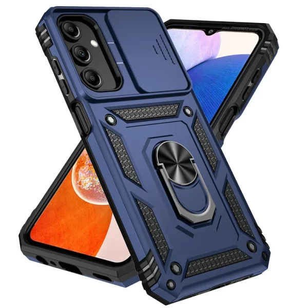 Slide Camera Lens Military Grade Armor Case for Samsung 1