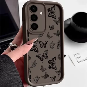 Full Screen Butterfly Silicone Anti-Drop Case for Samsung 1