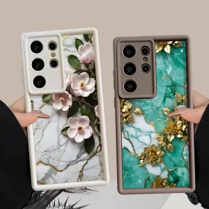 Flower Marble Soft Cover for Samsung 1