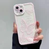 Pink Butterfly Pattern Silicone Case For Xiaomi 2