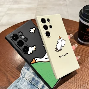 Cute Cartoon Duck Soft Silicone Case for Samsung 1