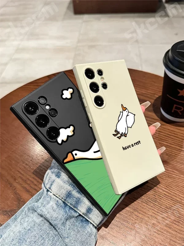 Cute Cartoon Duck Soft Silicone Case for Samsung 1