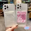 Transparent Card Wallet Case For Xiaomi 4