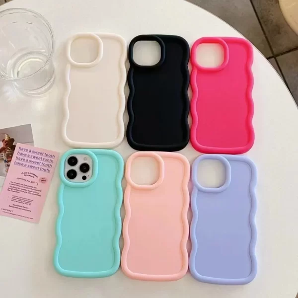 Wave Side Liquid Silicone Phone Case for Xiaomi 1