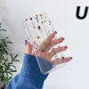 Cute Flower Painted Clear Silicone Case for Samsung 6