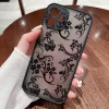 Contrast Frame Floral & Butterfly Case For Xiaomi 6