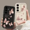 Gold Butterfly Soft TPU Case for Samsung 4