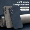 Luxury Sheepskin Leather Case for Samsung 4