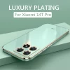 Luxury Square Plating Case for Xiaomi 14T Pro 2