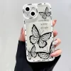 Pink Butterfly Pattern Silicone Case For Xiaomi 6