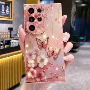 Butterfly Floral Design Phone Case for Samsung 1