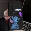 Lovely Disney Stitch Liquid Silicone Cover for Samsung 3