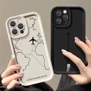 Travel-Inspired Airplane Route Case for Redmi Note 13 Pro 1