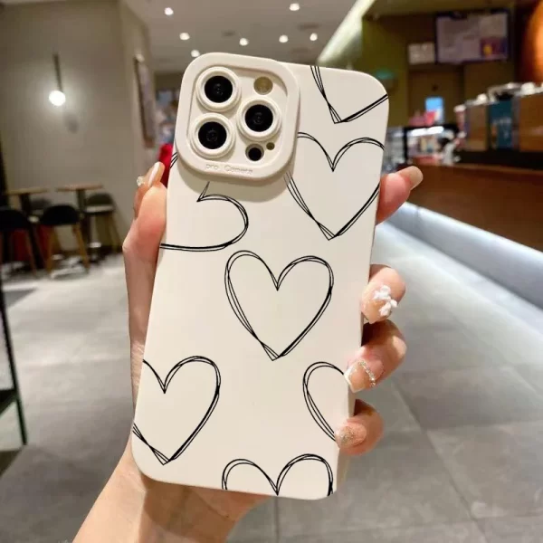 Black-White Love Shockproof Case for Xiaomi 13/12/11 Lite 1