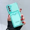 Shockproof Airbag Card Bag Wallet Clear Phone Case for Samsung 2