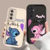 Lovely Disney Stitch Liquid Silicone Cover for Samsung 2