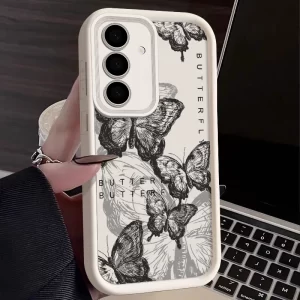 INS Retro Butterfly Silicone Case 1