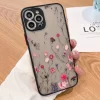 Contrast Frame Floral & Butterfly Case For Xiaomi 3