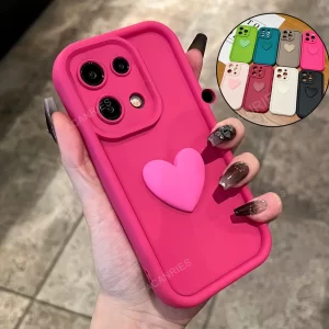 Cute Love Heart Matte Case For Poco 1