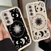 Retro Moon Sun God Soft Silicone Cover for Samsung 2