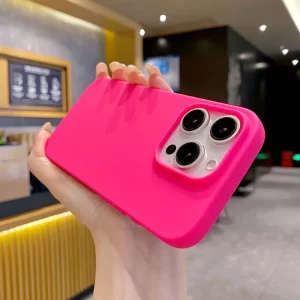 New Solid Color Silicone Case – Shockproof Protective Cover for iPhone 1