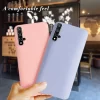 Candy Color Liquid Silicone Case for Huawei Nova 5T 2