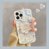 Luxury Laser Flowers Glitter Case for iPhone – Soft Silicone Shockproof Cover 4