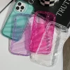 Wavy Transparent Candy Case for iPhone – Silicone Shockproof Bumper 2