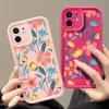 Colorful Flowers Silicone Bumper Phone Case for iPhone 3