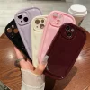 Luxury Solid Candy Color Case for iPhone – Glossy Camera Protection Cover 6