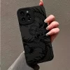 Black Dragon Matte Case for iPhone – Stylish Soft Cover 2