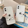 Snoopy Y2K Transparent Case for iPhone – Creative Peanut Design 3