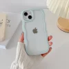 Soft Wavy Lines Candy Bumper Transparent Phone Case for iPhone 5