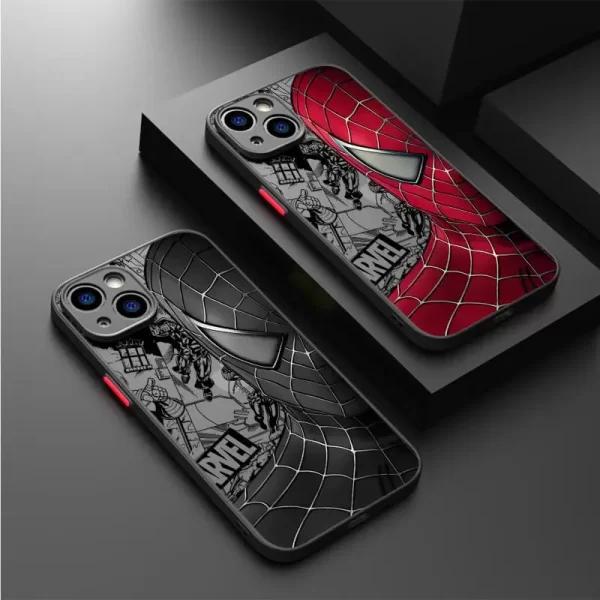 Marvel Spider-Man Venom Matte Case – Hard Shell Shockproof Cover for iPhone 1