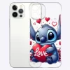 Transparent Disney Stitch Case for iPhone – Shockproof Clear Silicone Cover 6