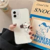 Snoopy Y2K Transparent Case for iPhone – Creative Peanut Design 5