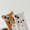 3D Rilakkuma Bear Case – Cute Soft Silicone Cover for iPhone 3