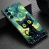 Starry Sky Cat Silicone Case for Huawei P Series 5