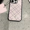 Cute Pink Grid Y2K Phone Case for iPhone 2