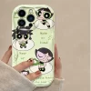 Powerpuff Girls Soft Silicone Case – Wave Printing Shockproof Cover for iPhone 5