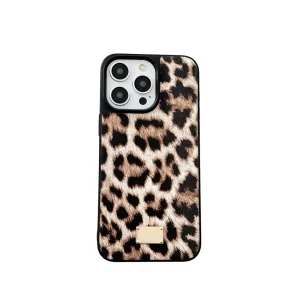 Luxury Leopard & Crocodile Case for iPhone – Fashion Brand Hard Cover 1