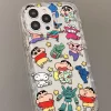 Crayon Shin-chan Transparent Case for iPhone – Cute Air Cushion Bumper Cover 4