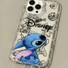 Disney Stitch Clear Phone Case for iPhone 16, 15, 14, 13, 12, 11 Pro Max 4